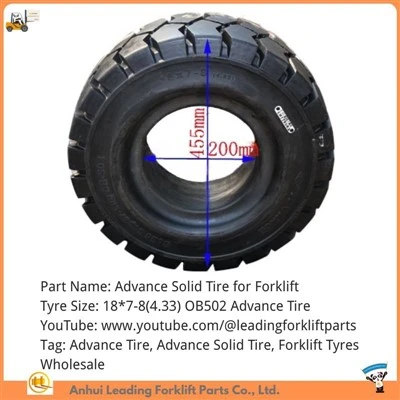 Advance Solid riepas iekrāvējam|Advance Tire 18*7-8(4.33) OB502|Advance riepu vairumtirdzniecība